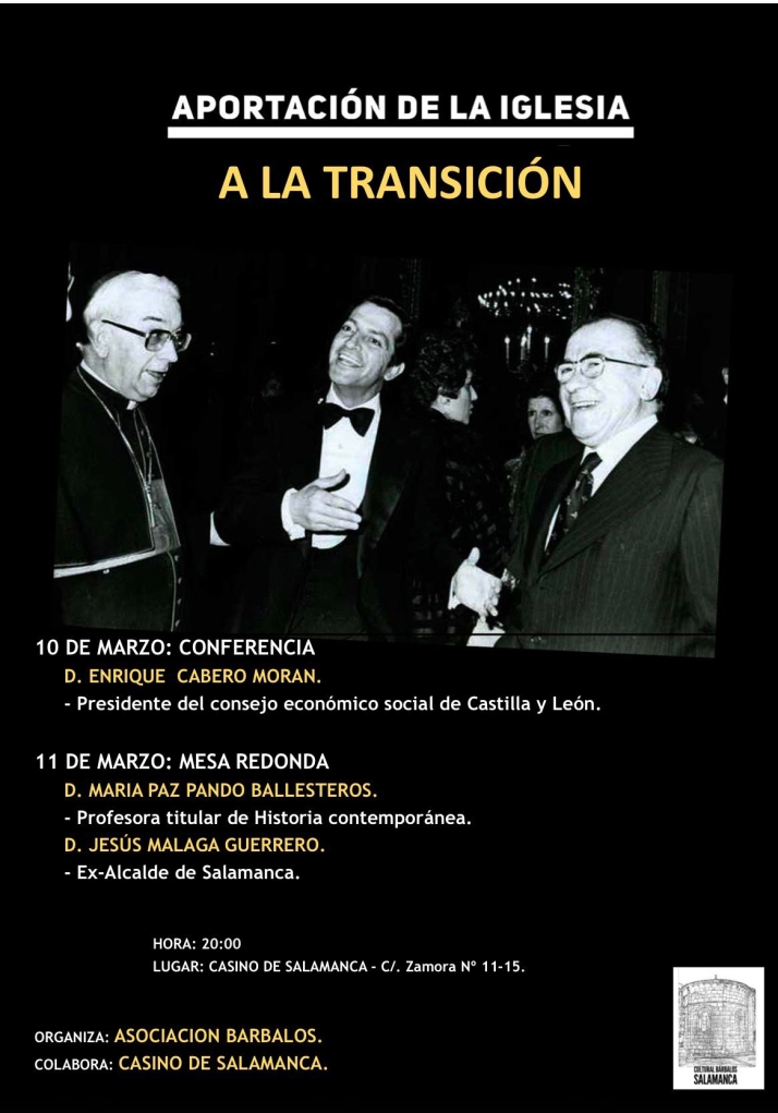 El Casino acoge un ciclo sobre el papel de la Iglesia en la Transici&oacute;n con expertos locales | Imagen 1