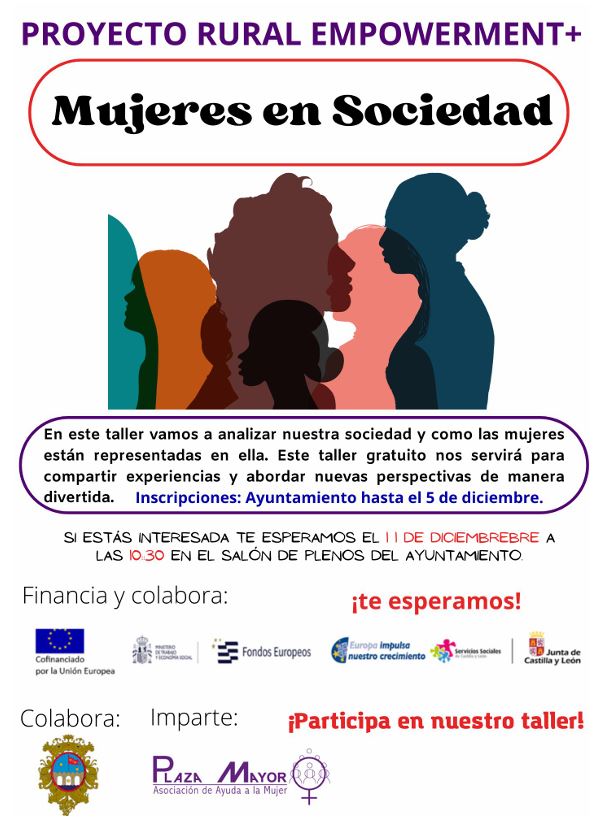 Abierto el plazo de inscripci&oacute;n para el taller &ldquo;Mujeres en Sociedad&rdquo; en Alba de Tormes | Imagen 1