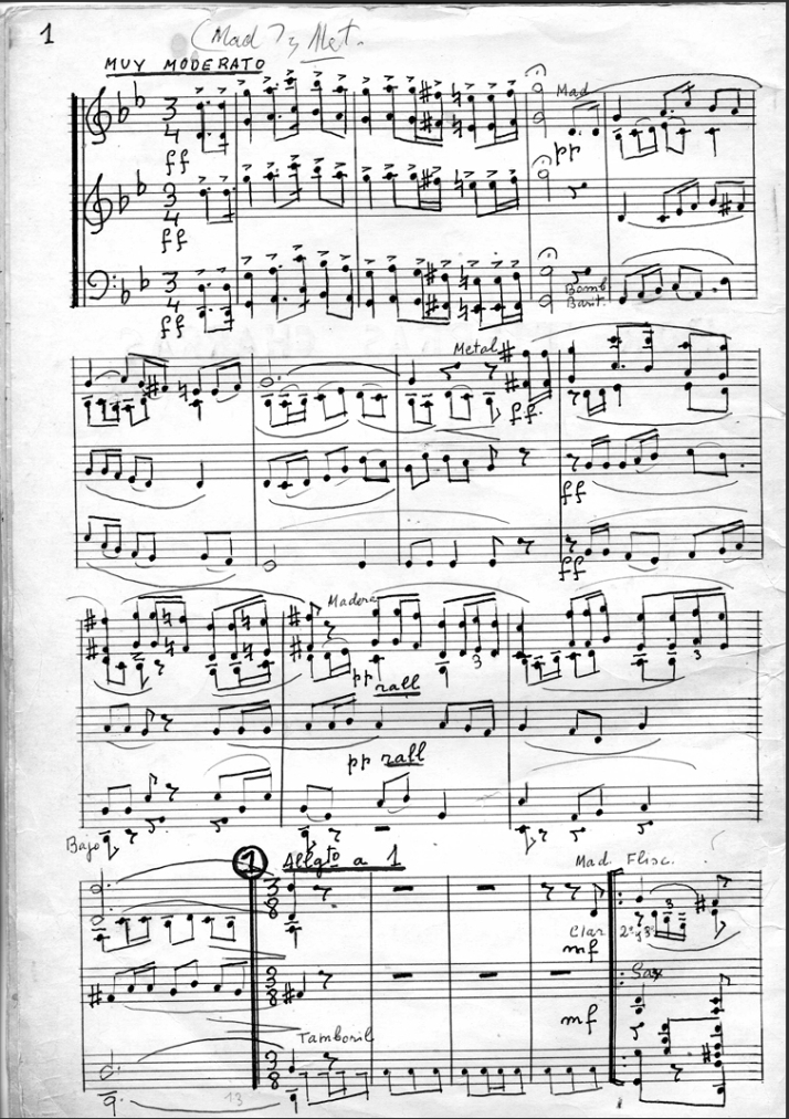 Partitura de 'Por Tierras Charras'