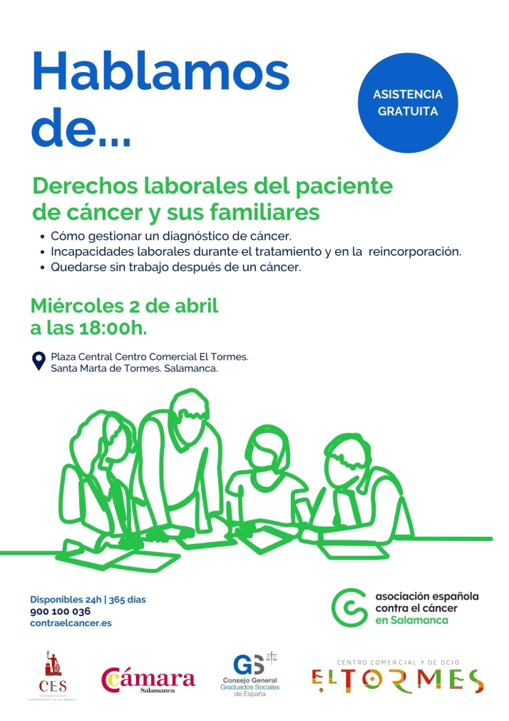La AECC organiza la charla &lsquo;Derechos y deberes laborales del paciente de c&aacute;ncer&rsquo; | Imagen 1