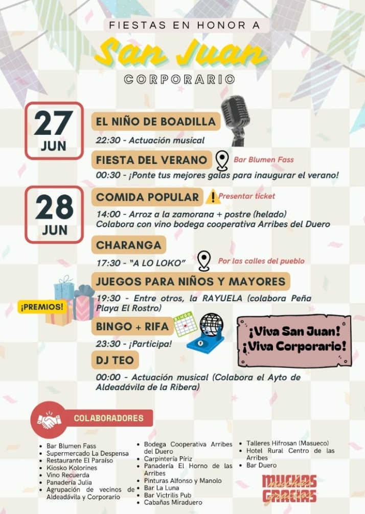 La iniciativa vecinal llenará Corporario de música y tradición en las fiestas de San Juan | Imagen 1