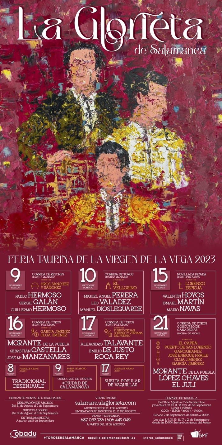 Presentada la Feria Taurina de Salamanca 2023. Estos son los carteles completos | Imagen 1