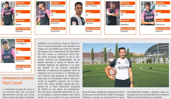 'El uno a uno' de Unionistas y el Salamanca UDS: los jugadores de esta nueva temporada | Imagen 2