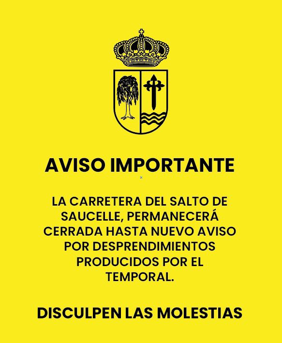 El Ayuntamiento de Saucelle corta al tráfico la carretera del Salto por desprendimientos | Imagen 1