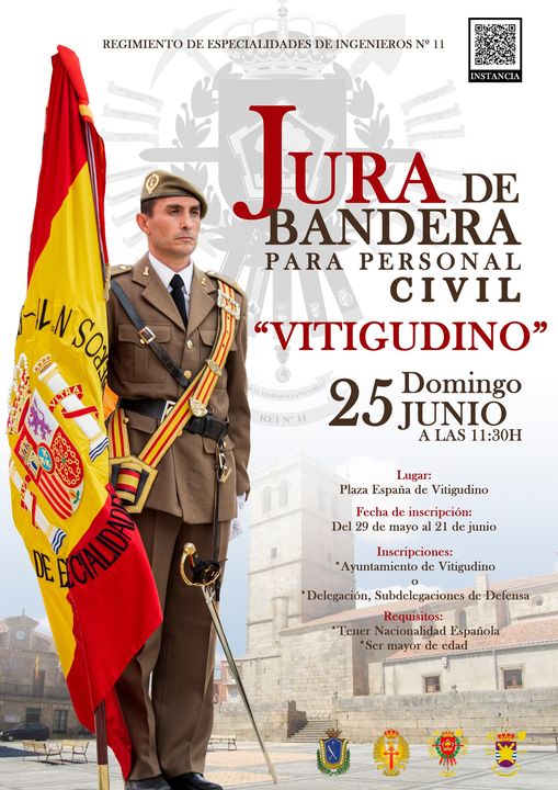 Vitigudino acoger&aacute; una jura de bandera de civiles a cargo del Regimiento de Ingenieros de Salamanca | Imagen 1