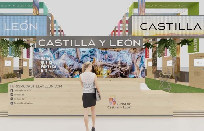 Recreación del stand de Castilla y León en la 44 Feria Internacional de Turismo, FITUR