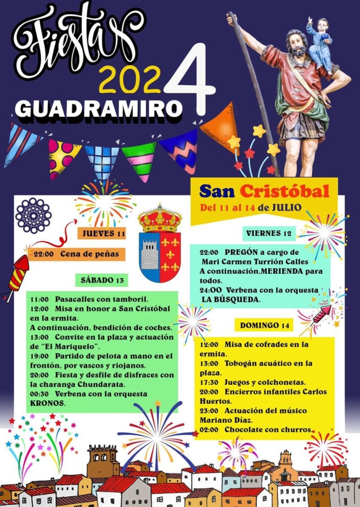 Los vecinos de Guadramiro disfrutar&aacute;n de un amplio y variado programa para celebrar sus fiestas patronales | Imagen 1