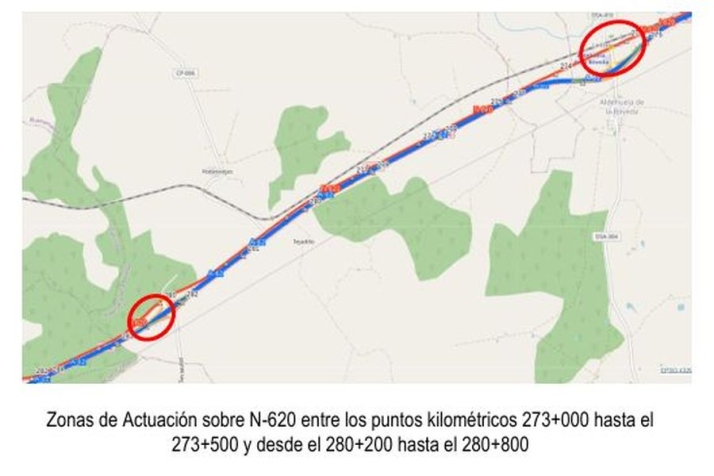 Las obras de mejora en la N-620, N-630 y SA-20 en Salamanca provocarán cortes y desvíos en el tráfico desde este miércoles | Imagen 4