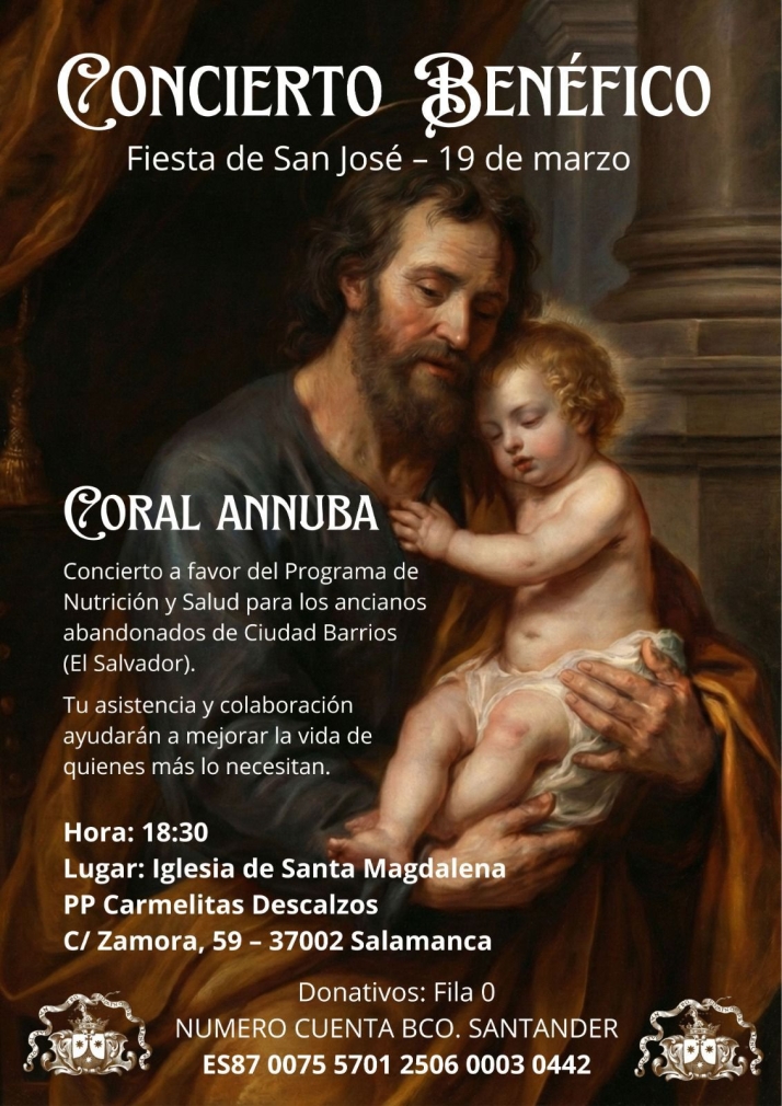 La Coral Annuba ofrecerá un concierto benéfico a favor de los ancianos de El Salvador | Imagen 1