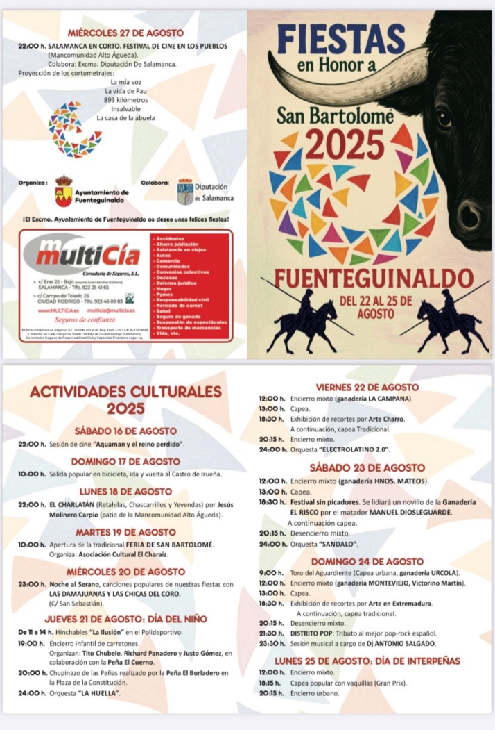 Guía completa de las fiestas de Fuenteguinaldo: qué hacer del 16 al 27 de agosto en San Bartolomé | Imagen 1