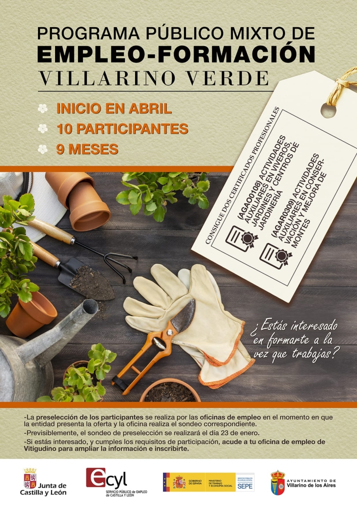 Últimas horas para optar a uno de los diez empleos con formación del programa 'Villarino Verde' | Imagen 1