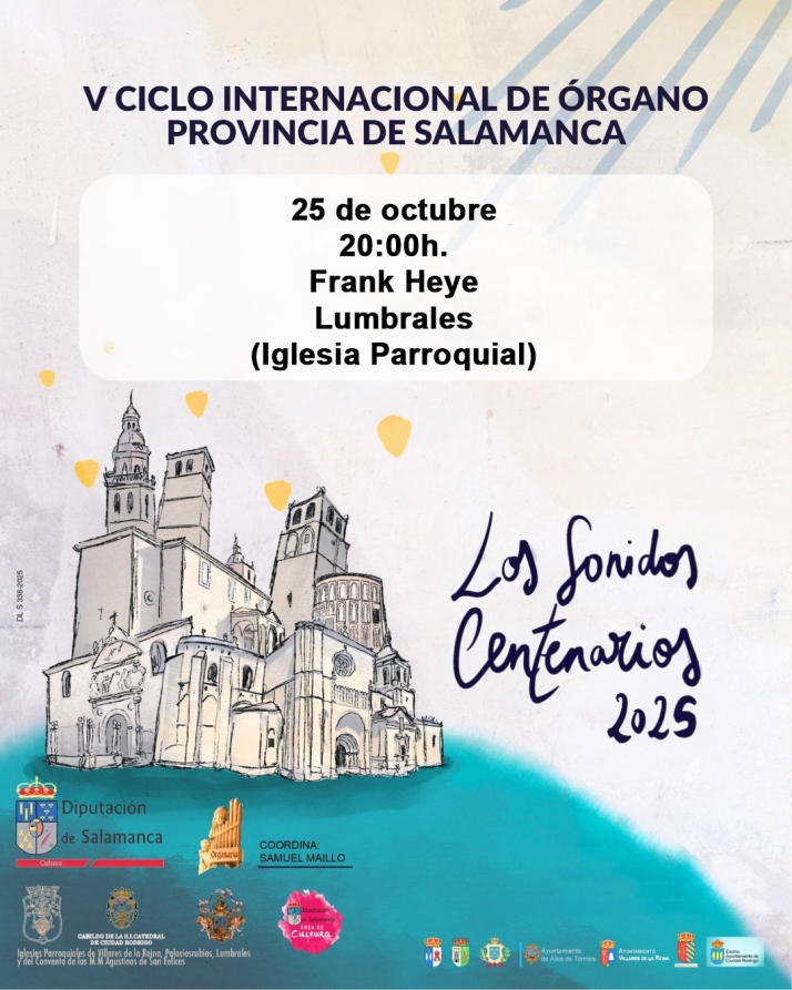 La iglesia parroquial de Lumbrales acogerá un concierto del organista Frank Heye | Imagen 1