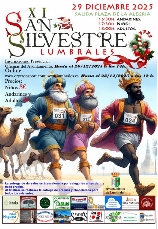 Despide el a&ntilde;o corriendo en Lumbrales: todo sobre la XI San Silvestre del 29 de diciembre | Imagen 1