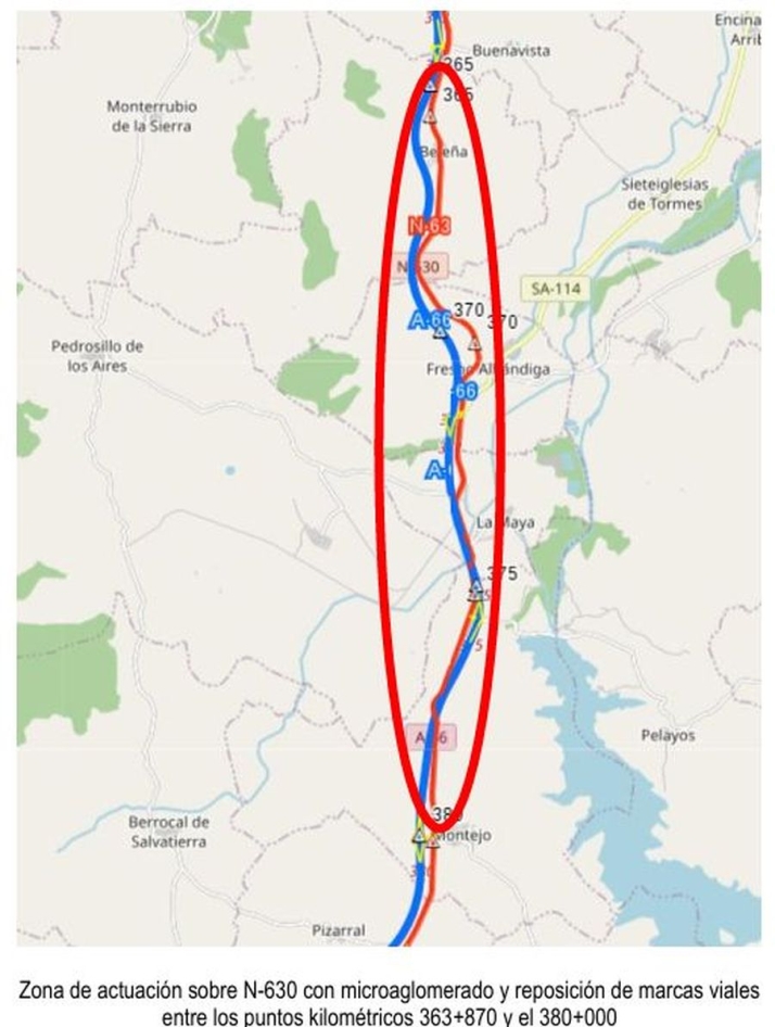 Las obras de mejora en la N-620, N-630 y SA-20 en Salamanca provocarán cortes y desvíos en el tráfico desde este miércoles | Imagen 5