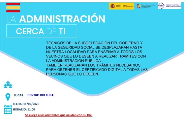 El programa 'La Administraci&oacute;n Cerca de Ti' llega a Vitigudino para ayudar a tramitar el certificado digital | Imagen 1