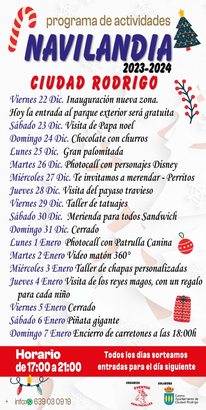 Programa actividades Navilandia 23-24 Ciudad Rodrigo | Imagen 1