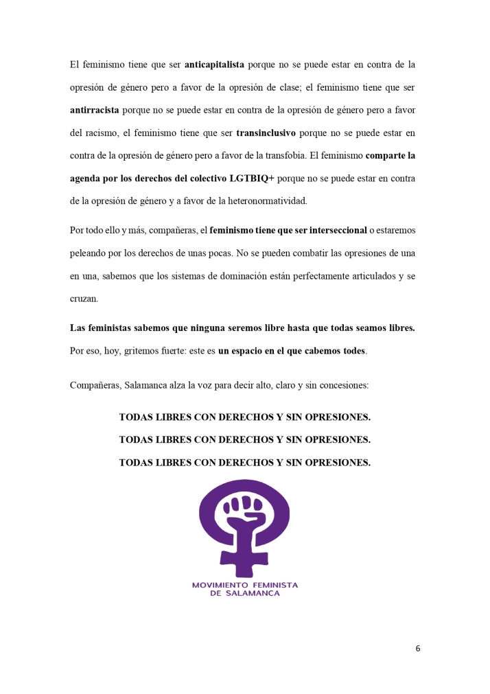 Salamanca clama por la igualdad, la libertad y los derechos para todas | Imagen 6