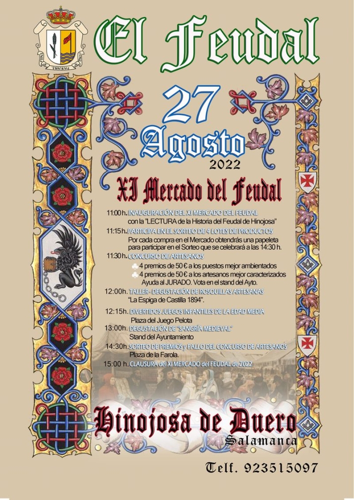 Hinojosa de Duero celebrar&aacute; el XI Mercado del Feudal el 27 de agosto | Imagen 1