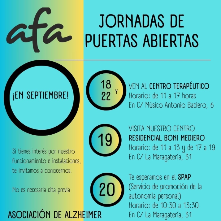 AFA Salamanca celebra el D&iacute;a del Alzheimer con jornadas de puertas abiertas y un espect&aacute;culo en la Plaza Mayor  | Imagen 1