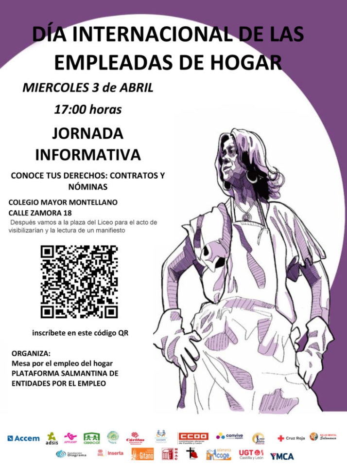 Jornada informativa y reivindicativa en Salamanca por el D&iacute;a Internacional de las Empleadas de Hogar | Imagen 1