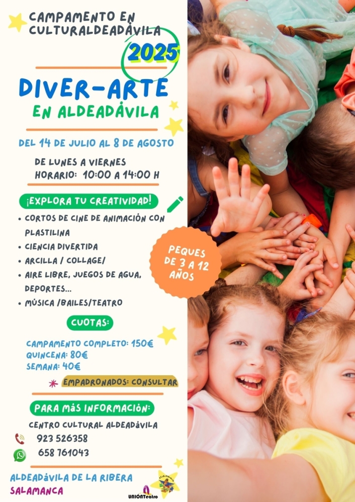 Aldeadávila organiza el campamento 'Diver-Arte' para niños de 3 a 12 años este verano | Imagen 1