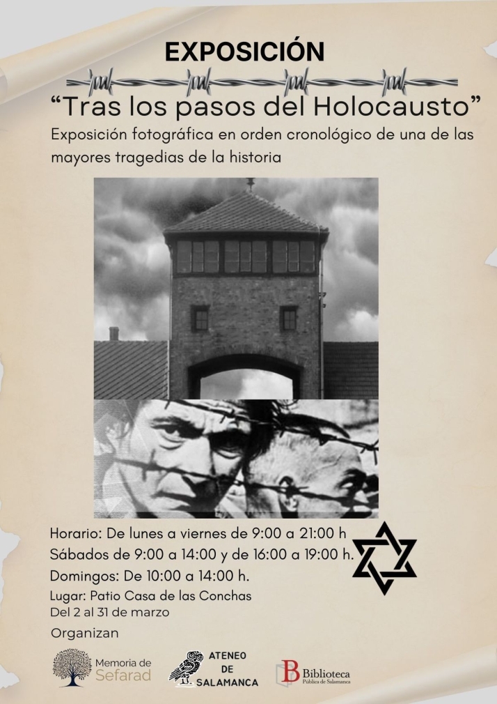 Tras los pasos del Holocausto, fotos en Salamanca para recordar de la memoria jud&iacute;a y la barbarie nazi  | Imagen 1