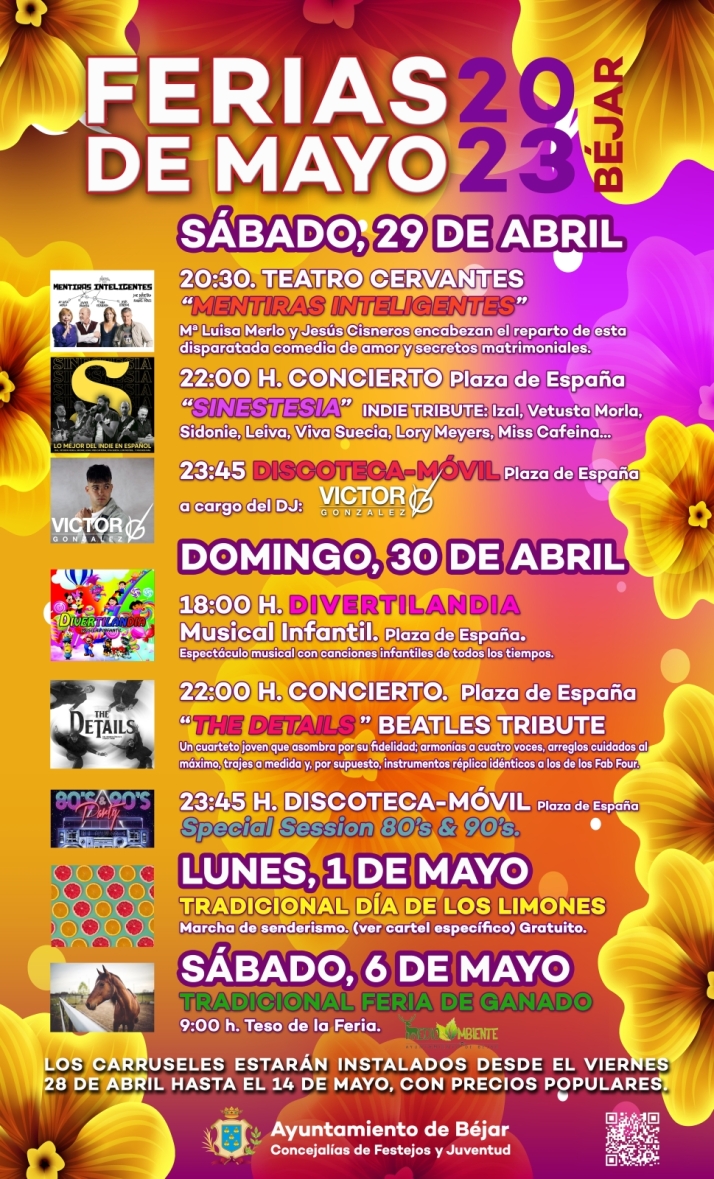 M&uacute;sica, teatro y diversi&oacute;n para las Ferias de Mayo en B&eacute;jar | Imagen 1