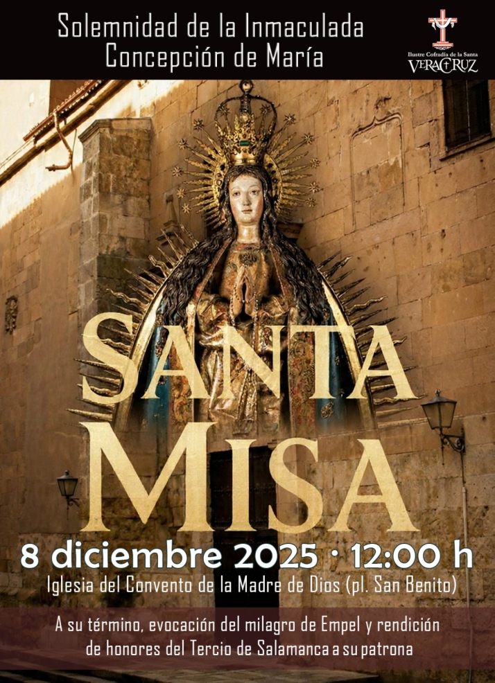 La Vera Cruz traslada la celebraci&oacute;n de la Inmaculada por las obras en su capilla | Imagen 1