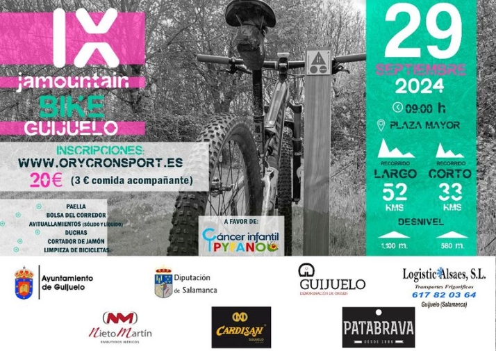 La IX edici&oacute;n de la Jamountain Bike Guijuelo se celebra el 29 de septiembre | Imagen 1