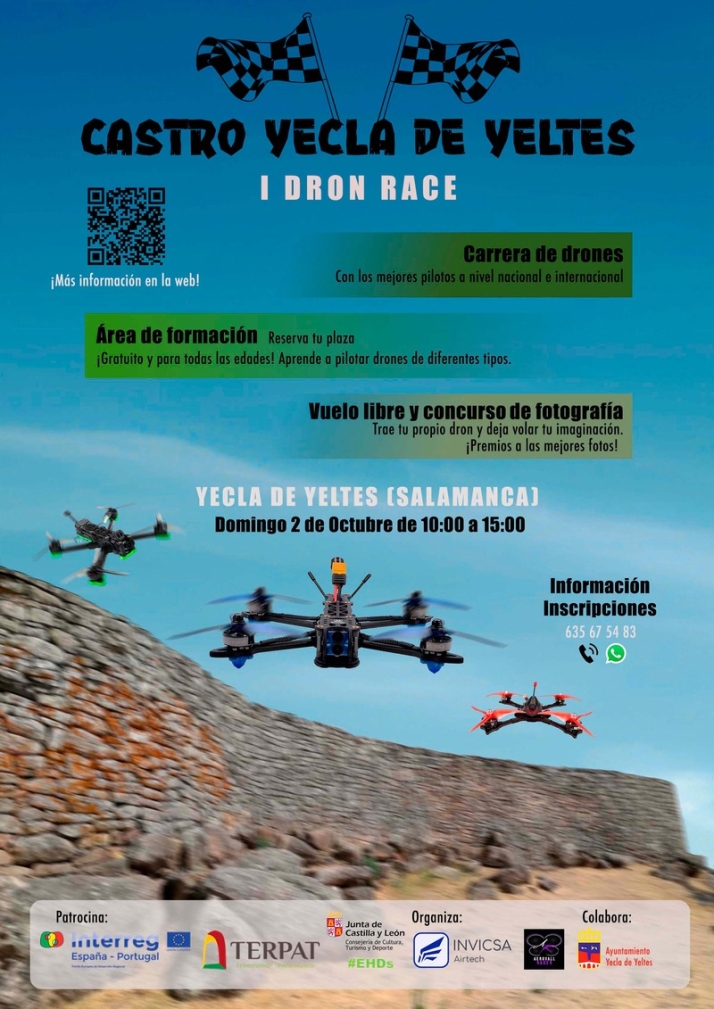 La Junta promueve una competici&oacute;n de drones en el castro de Yecla de Yeltes | Imagen 1