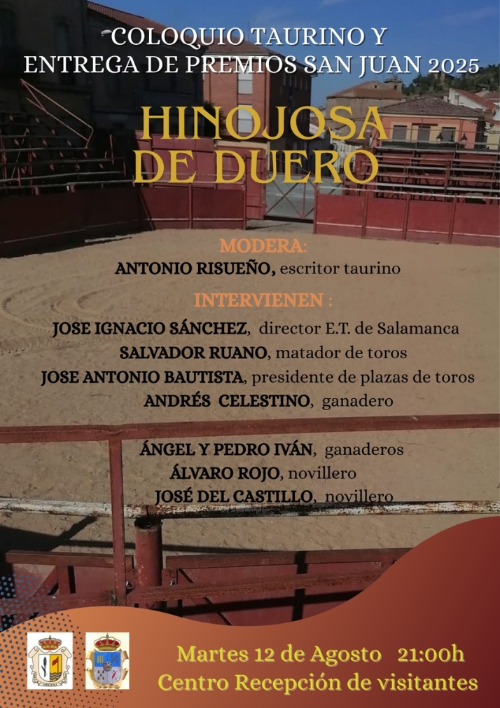 Hinojosa de Duero acogerá un coloquio taurino con la entrega de los premios San Juan 2025 | Imagen 1
