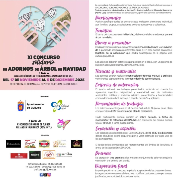 Guijuelo organiza su concurso de adornos navideños para recaudar fondos para el síndrome de Turner | Imagen 1