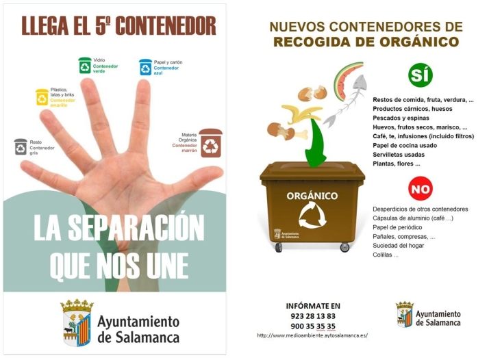 Los contenedores marrones para materia org&aacute;nica llegan a otras cinco zonas de Salamanca | Imagen 1