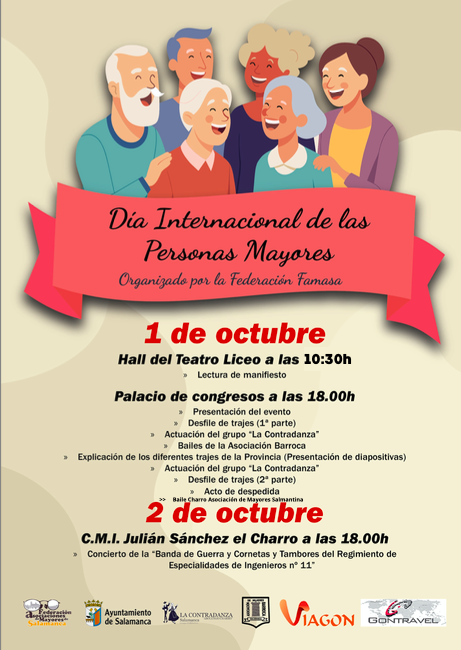 Estas son las actividades de FAMASA para celebrar el D&iacute;a Internacional de las Personas Mayores | Imagen 1