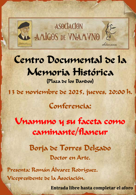 Una charla gratuita descubre al Unamuno más personal: su pasión por caminar y observar el entorno | Imagen 1