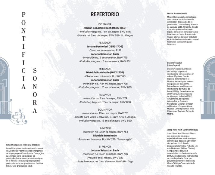 El cuarteto Basso Nova & Ismael Campanero inaugura la II edición del ciclo 'Pontificia Sonora' | Imagen 1