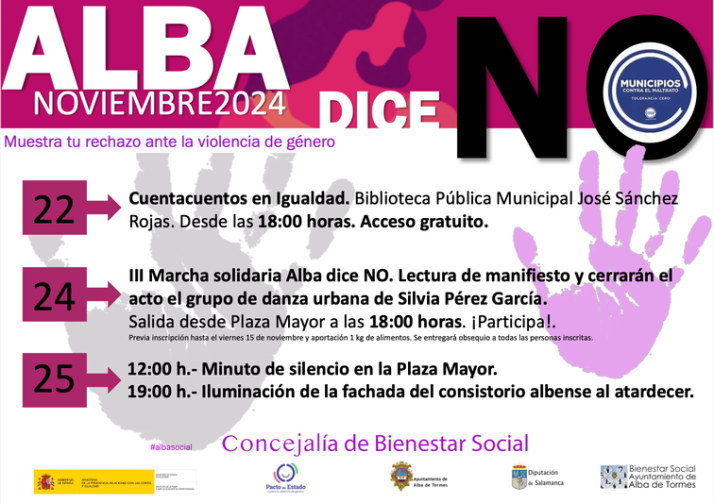 Alba de Tormes conmemora el D&iacute;a Internacional contra la Violencia de G&eacute;nero con actividades de sensibilizaci&oacute;n | Imagen 1