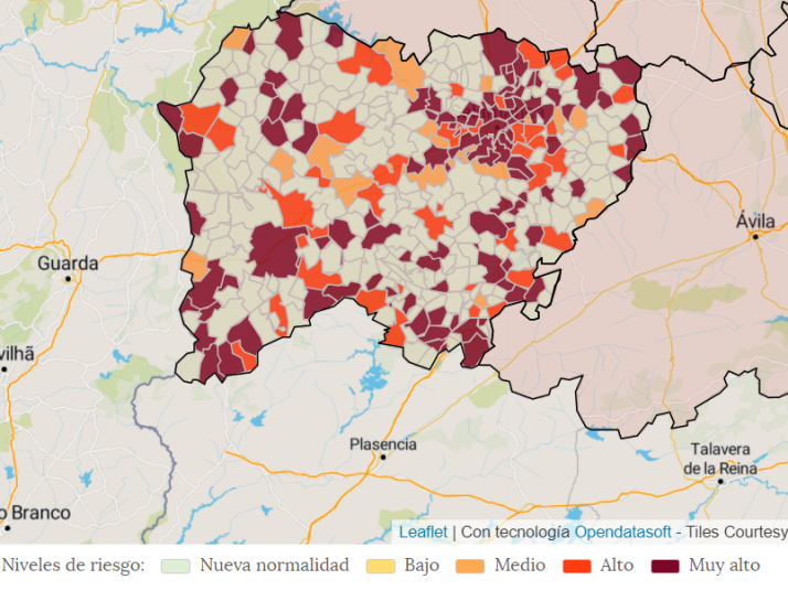 Bajan del centenar los municipios de Salamanca con la incidencia en riesgo &lsquo;muy alto&rsquo; | Imagen 1