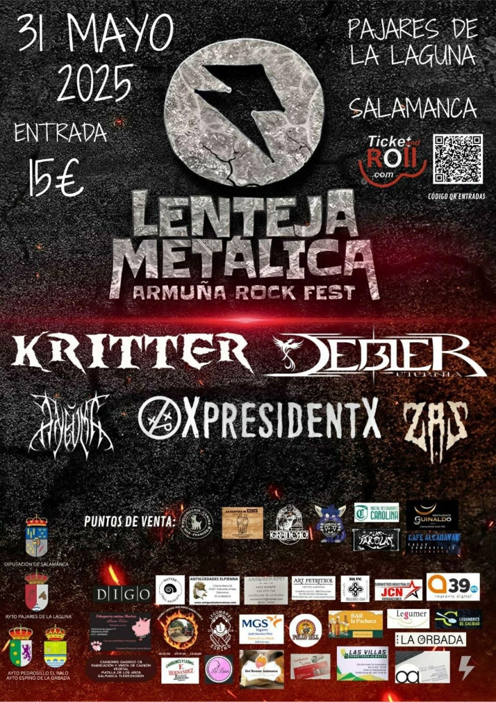 El II Festival La Lenteja Metálica regresa con fuerza para hacer vibrar a la comarca de La Armuña | Imagen 1