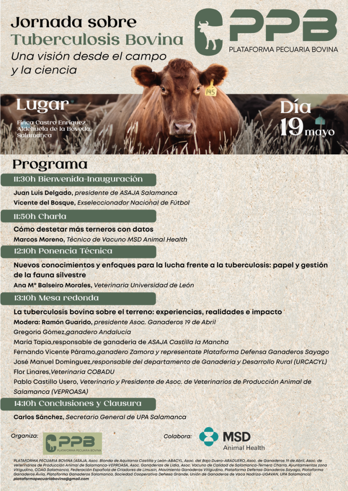 La Plataforma Pecuaria Bovina organiza una Jornada sobre Tuberculosis | Imagen 1