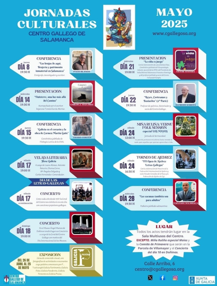 El Centro Gallego de Salamanca celebra sus tradicionales Jornadas Culturales de Primavera | Imagen 1