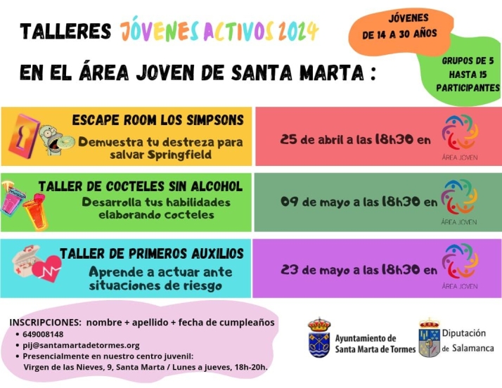 Santa Marta se suma a 'J&oacute;venes Activos' con escape room y talleres de c&oacute;cteles sin alcohol y primeros auxilios | Imagen 1