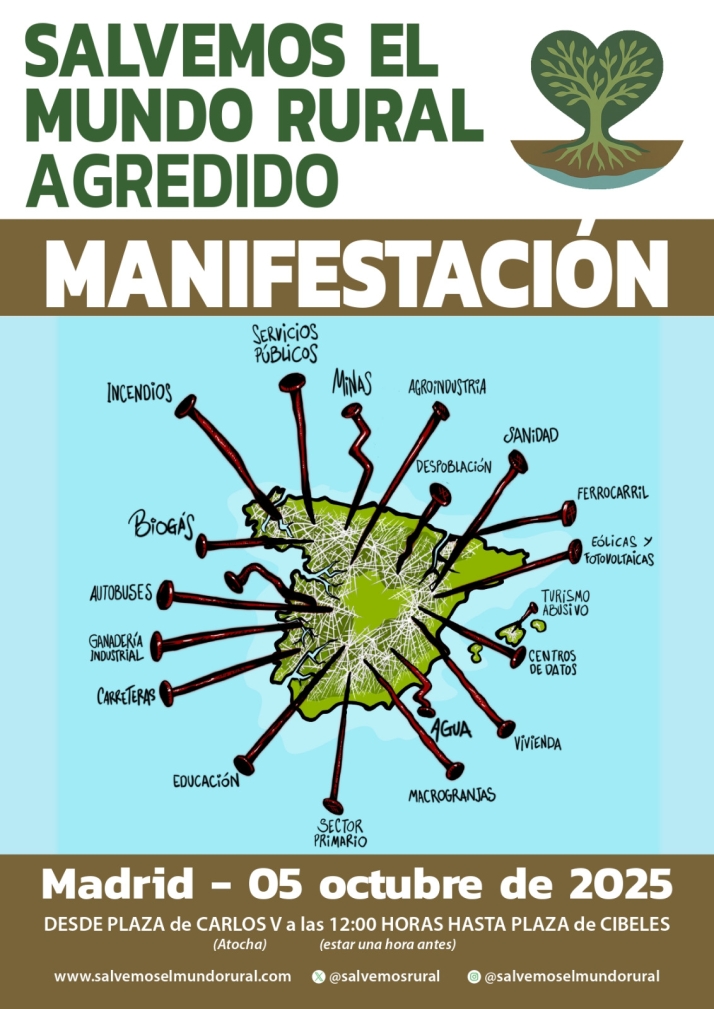 Colectivos salmantinos se suman a la gran protesta en Madrid para 'salvar el mundo rural' | Imagen 1