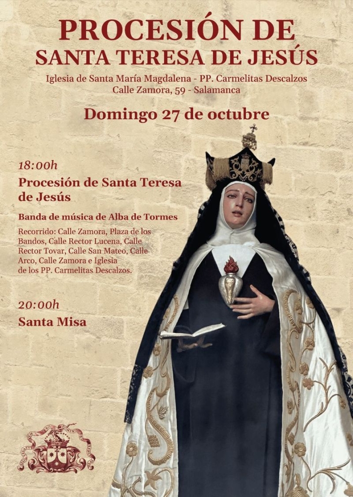 Salamanca acoger&aacute; una procesi&oacute;n de Santa Teresa de Jes&uacute;s | Imagen 1