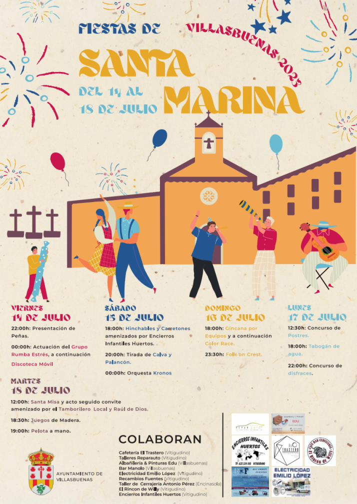 Villasbuenas celebra Santa Marina con la m&uacute;sica de Folk On Crest, verbenas, juegos populares y actos religiosos | Imagen 1