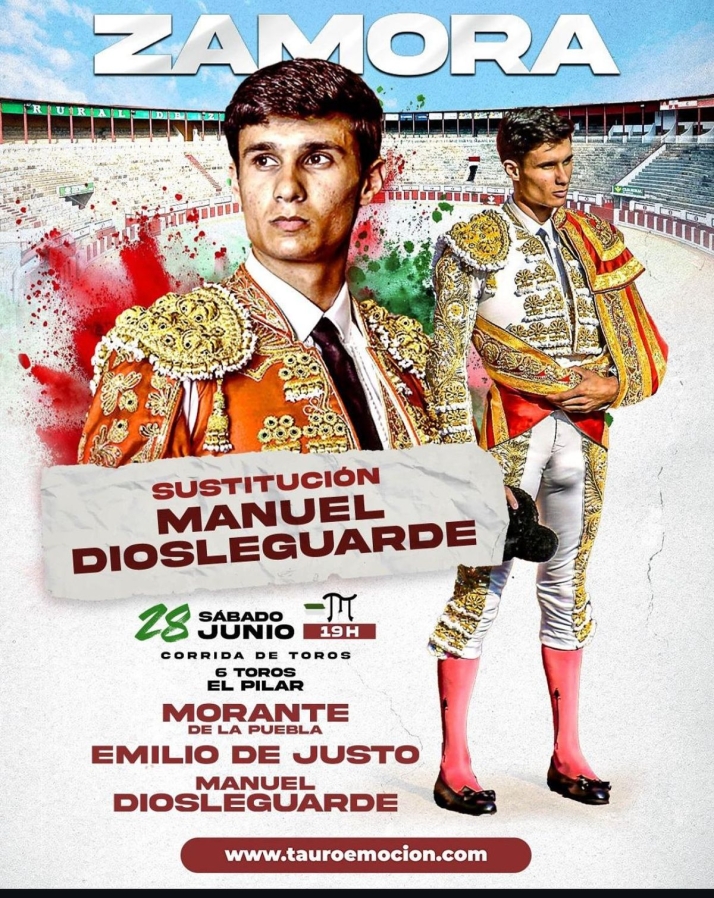 Diosleguarde sustituye a Marco P&eacute;rez en la corrida de Zamora | Imagen 1