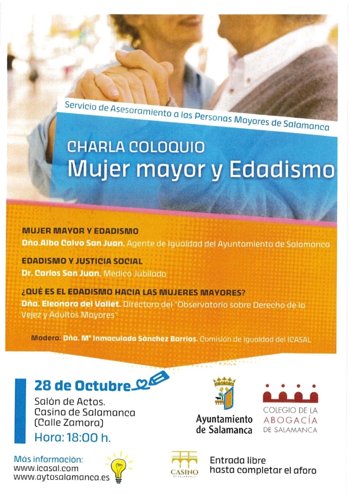 El edadismo en la mujer mayor, a debate en el Casino de Salamanca | Imagen 1