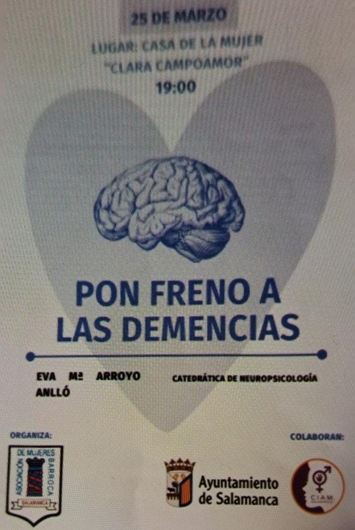 'Pon freno a las demencias', interesante conferencia este martes de la Asociación de Mujeres Barroca | Imagen 1