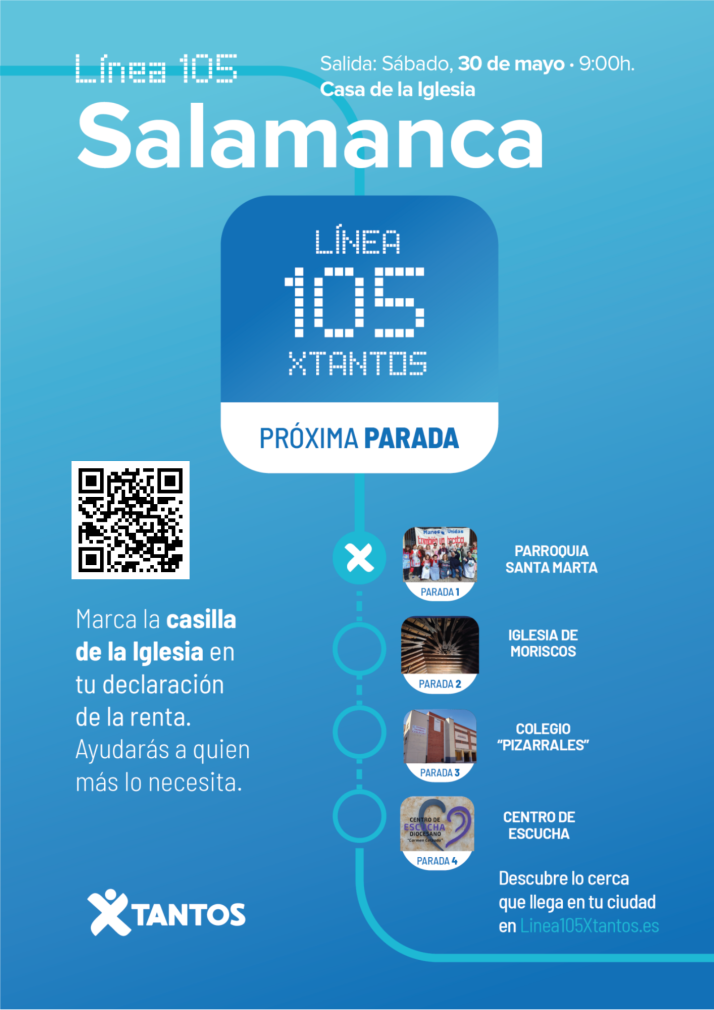 'Línea 105', la ruta gratuita en microbús que descubre el impacto social de la Iglesia en Salamanca | Imagen 1