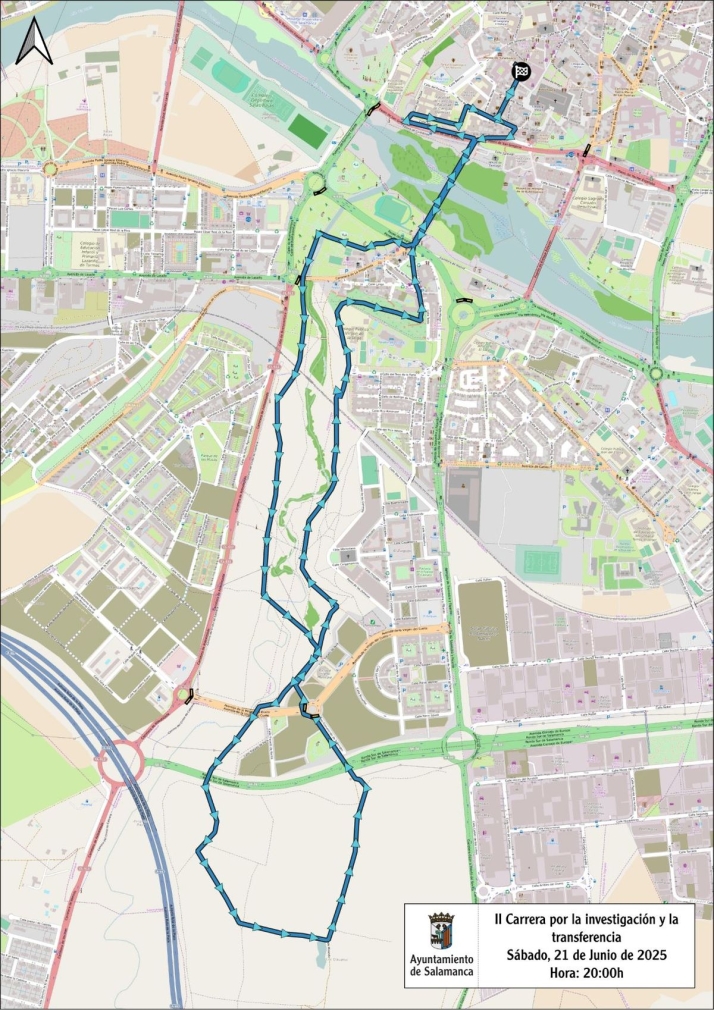 Dos carreras populares provocan cortes de tráfico este fin de semana en Salamanca | Imagen 1